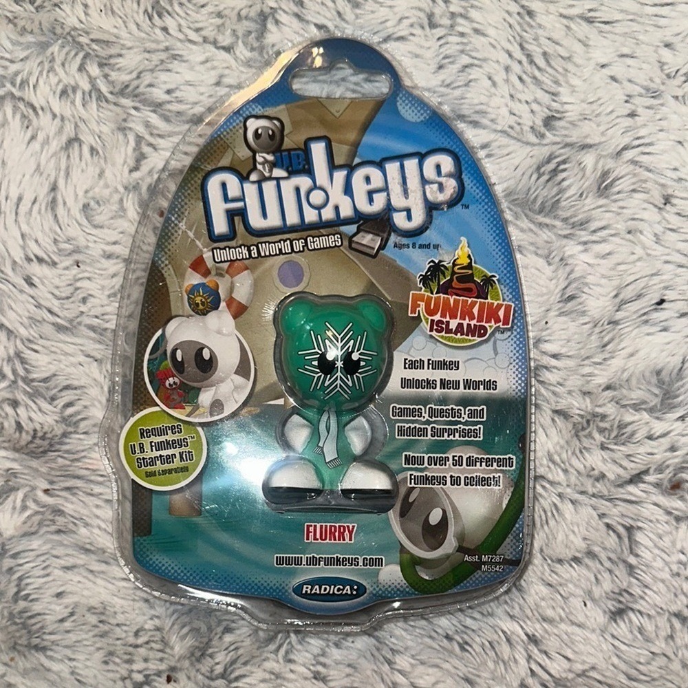 Radica UB Funkeys Flurry Funkiki Island Green Snowflake Figure M5542 New Sealed